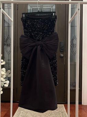 NEW Allison + Kelly Black Sequin Homecoming Mini Dress XS